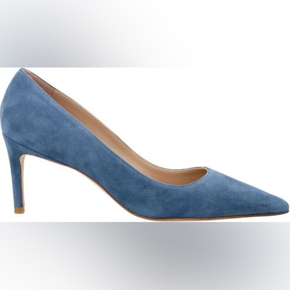 Stuart Weitzman Blue Suede Heels